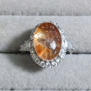 Elegant Silver and Gold-Toned Women's Ring